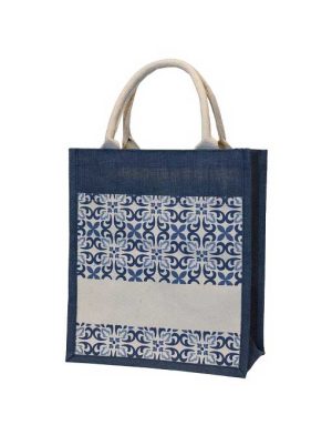 JB16 Jute Bag Navy Blue