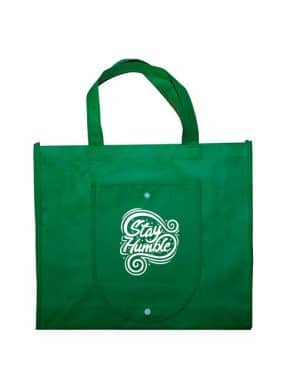 foldable non woven bag - green